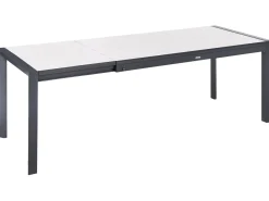 Stół ogrodowy rozkładany BINASCO 160/220 cm 90 cm Beżowy