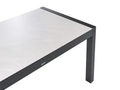 Stół ogrodowy rozkładany BINASCO 160/220 cm 90 cm Beżowy