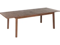 Stół ogrodowy rozkładany CESANA 180/240 cm 100 cm Drewno akacjowe Ciemnobrązowy