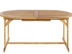 Stół ogrodowy rozkładany MAUI 160/220 cm 100 cm Drewno akacjowe Jasnobrązowy