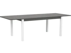Stół ogrodowy rozkładany PANCOLE 168/248 cm 100 cm Metal Szary
