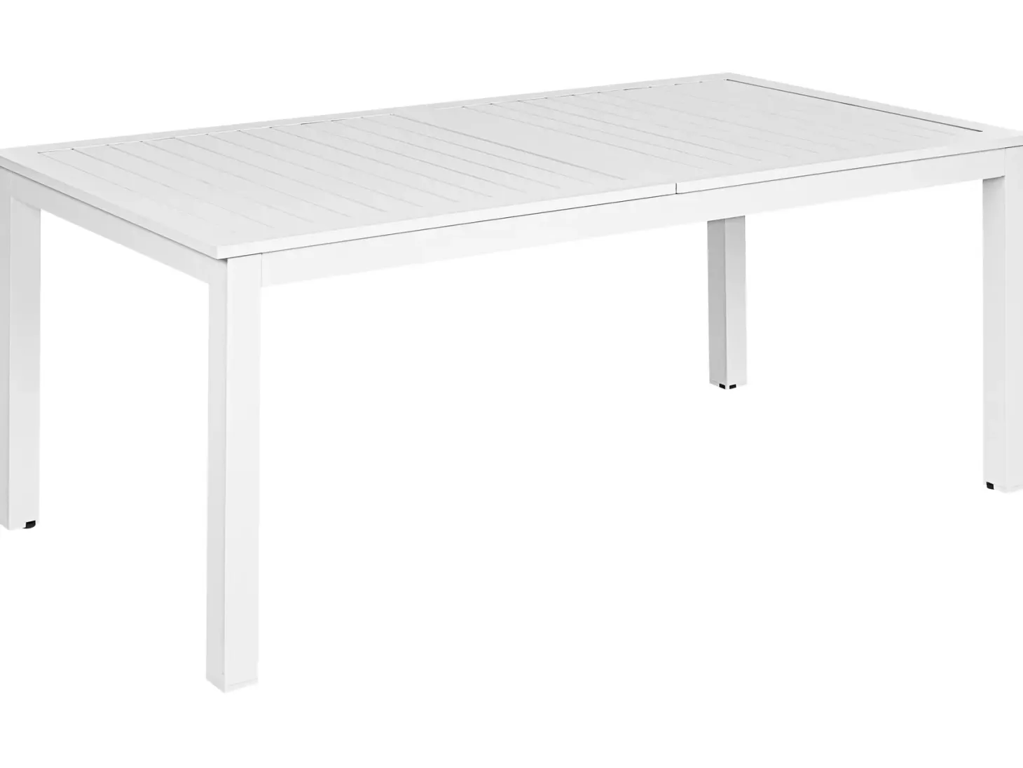 Stół ogrodowy rozkładany SKALOMA 180/240 cm 90 cm Metal Biały