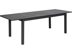 Stół ogrodowy rozkładany SKALOMA 180/240 cm 90 cm Metal Ciemnoszary