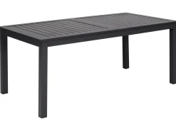 Stół ogrodowy rozkładany SKALOMA 180/240 cm 90 cm Metal Ciemnoszary