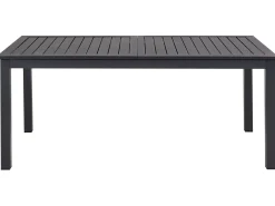 Stół ogrodowy rozkładany SKALOMA 180/240 cm 90 cm Metal Ciemnoszary