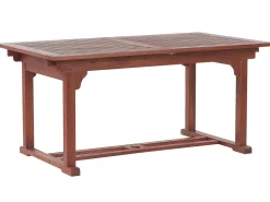 Stół ogrodowy rozkładany TOSCANA 160/220 cm 90 cm Drewno akacjowe Ciemnobrązowy