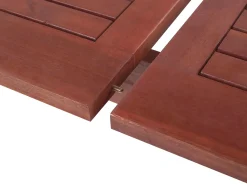 Stół ogrodowy rozkładany TOSCANA 160/220 cm 90 cm Drewno akacjowe Ciemnobrązowy