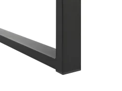 Stół ogrodowy rozkładany VALCANETTO 180/240 cm 90 cm Metal Czarny