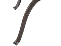 Stół ogrodowy SALENTO 102 cm 102 cm Metal Ciemnobrązowy