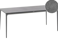 Stół ogrodowy SOVARETO 180 cm 90 cm Imitacja kamienia Ciemnoszary