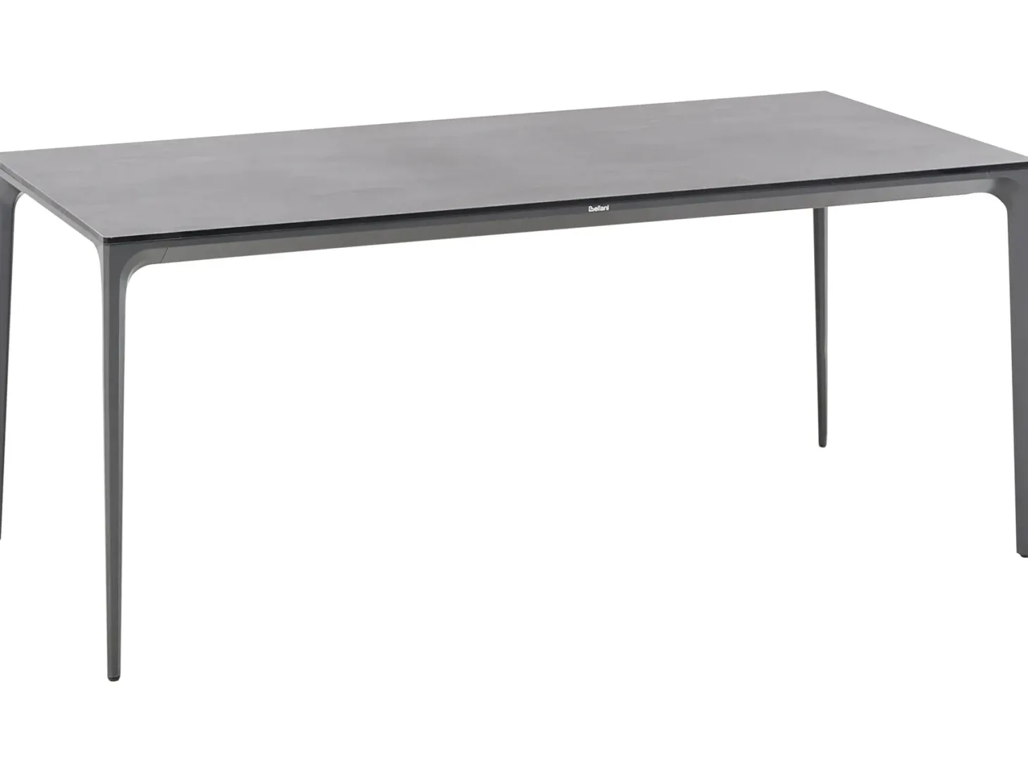 Stół ogrodowy SOVARETO 180 cm 90 cm Imitacja kamienia Ciemnoszary