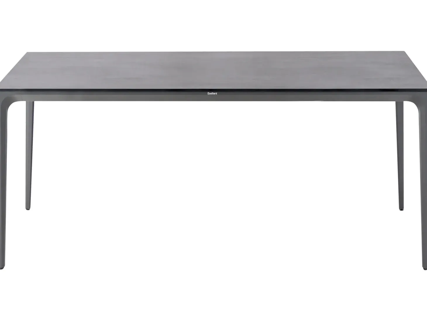 Stół ogrodowy SOVARETO 180 cm 90 cm Imitacja kamienia Ciemnoszary