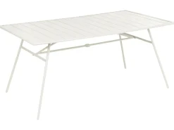 Stół ogrodowy TERENZO 160 cm 90 cm Metal Jasnobeżowy