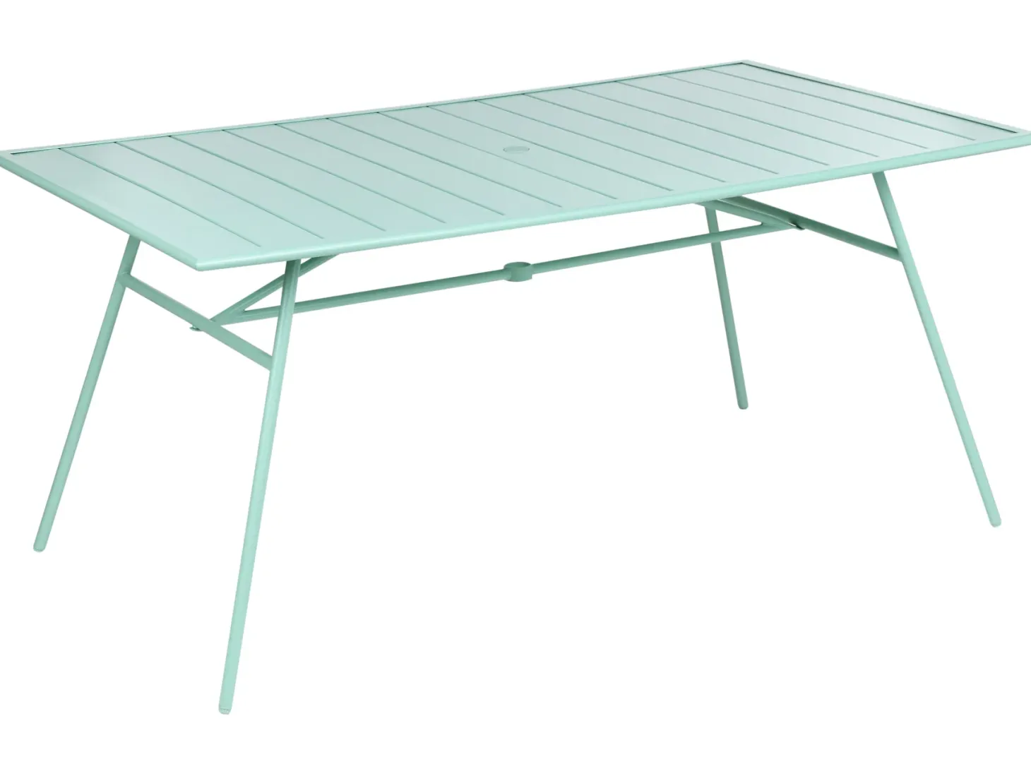 Stół ogrodowy TERENZO 160 cm 90 cm Metal Miętowy