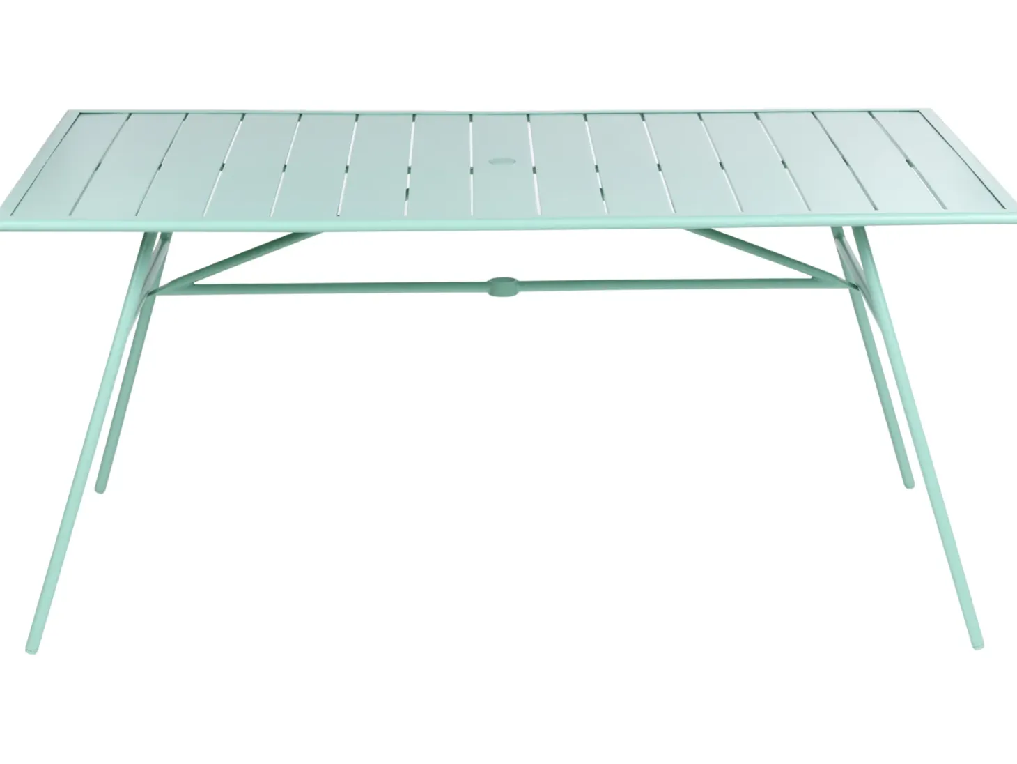 Stół ogrodowy TERENZO 160 cm 90 cm Metal Miętowy