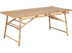 Stół ogrodowy TINDARI 180 cm 90 cm Bambus Jasnobrązowy
