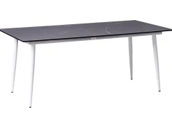 Stół ogrodowy TOLENTINO 180 cm 90 cm Efekt marmuru Szary marmur