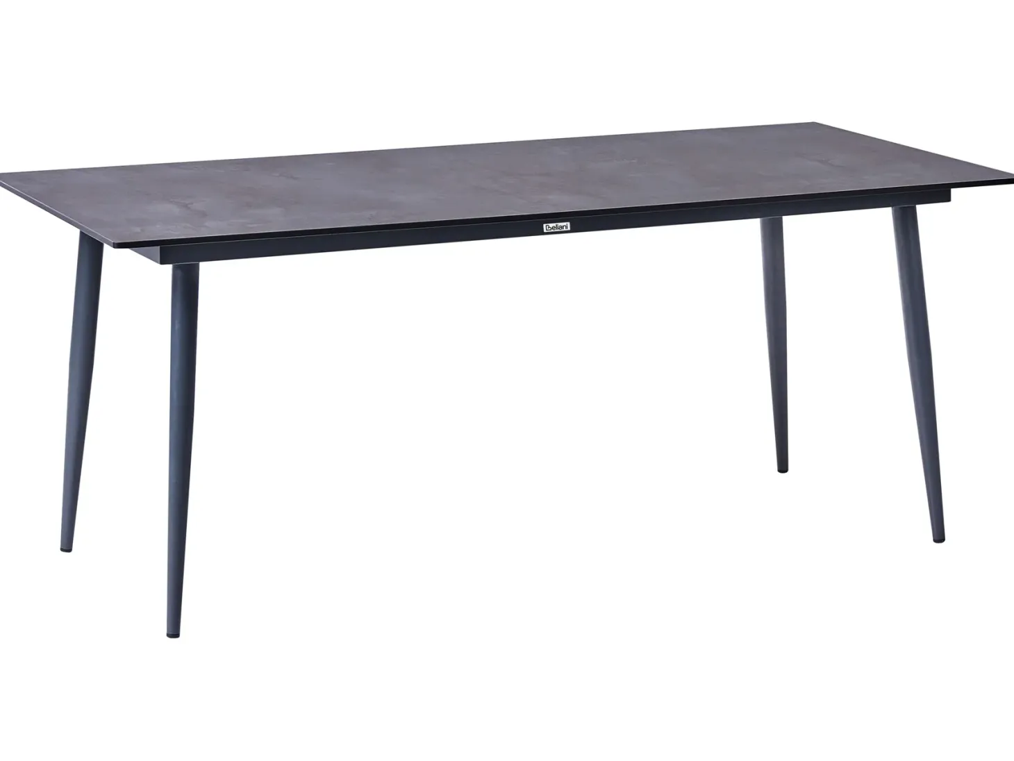 Stół ogrodowy TOLENTINO 180 cm 90 cm Imitacja kamienia Szary