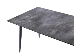 Stół ogrodowy TOLENTINO 180 cm 90 cm Imitacja kamienia Szary