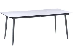 Stół ogrodowy TOLENTINO 180 cm 90 cm Imitacja kamienia Efekt trawertynu