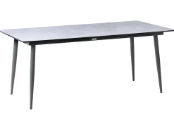 Stół ogrodowy TOLENTINO 180 cm 90 cm Imitacja kamienia Jasnoszary