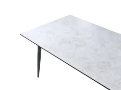 Stół ogrodowy TOLENTINO 180 cm 90 cm Imitacja kamienia Jasnoszary