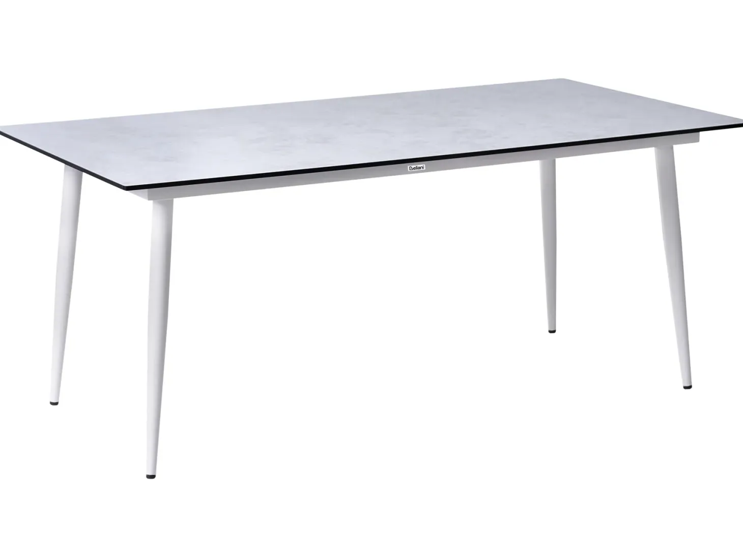 Stół ogrodowy TOLENTINO 180 cm 90 cm Imitacja kamienia Jasnoszary