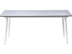 Stół ogrodowy TOLENTINO 180 cm 90 cm Imitacja kamienia Jasnoszary