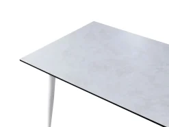 Stół ogrodowy TOLENTINO 180 cm 90 cm Imitacja kamienia Jasnoszary