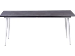 Stół ogrodowy TOLENTINO 180 cm 90 cm Imitacja kamienia Szary