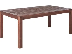 Stół ogrodowy TUSCANIA 180 cm 100 cm Drewno eukaliptusowe Ciemnobrązowy