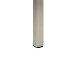 Stół ogrodowy VERNIO 180 cm 90 cm Metal Czarny/ srebrny