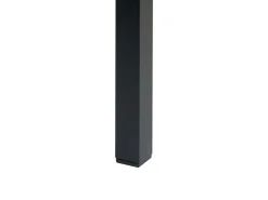 Stół ogrodowy VERNIO 180 cm 90 cm Metal Brązowy/ czarny