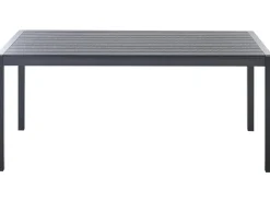 Stół ogrodowy VERNIO 180 cm 90 cm Metal Czarny