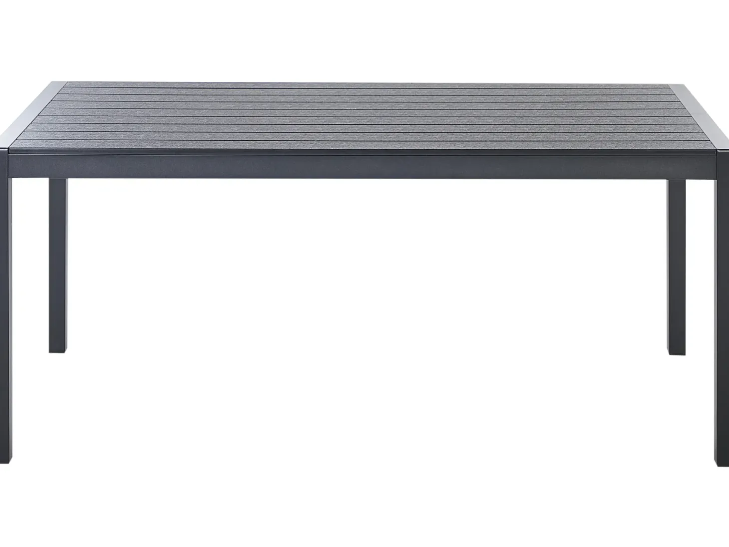 Stół ogrodowy VERNIO 180 cm 90 cm Metal Czarny