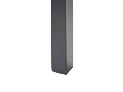Stół ogrodowy VERNIO 180 cm 90 cm Metal Czarny