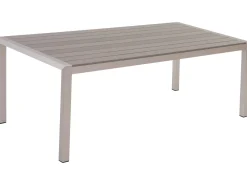Stół ogrodowy VERNIO 180 cm 90 cm Metal Szary