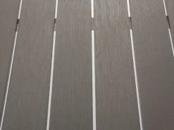 Stół ogrodowy VERNIO 180 cm 90 cm Metal Szary
