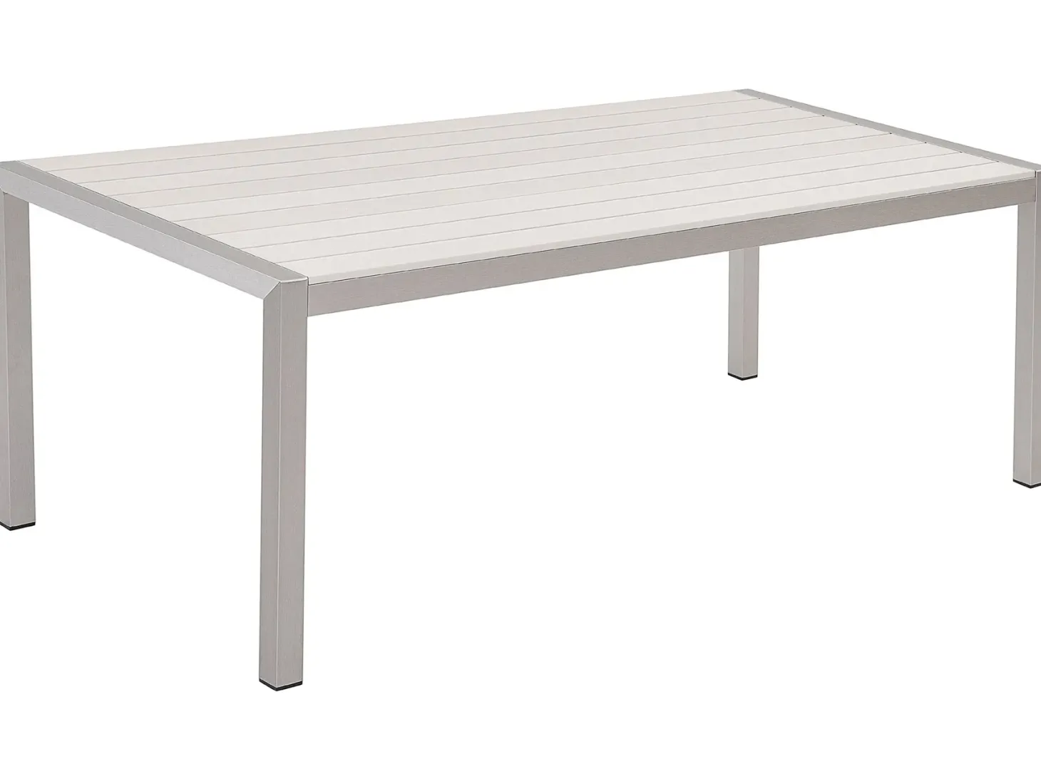 Stół ogrodowy VERNIO 180 cm 90 cm Metal Biały