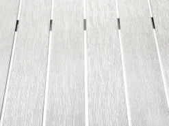 Stół ogrodowy VERNIO 180 cm 90 cm Metal Biały