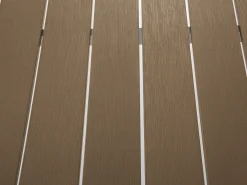 Stół ogrodowy VERNIO 180 cm 90 cm Metal Brązowy