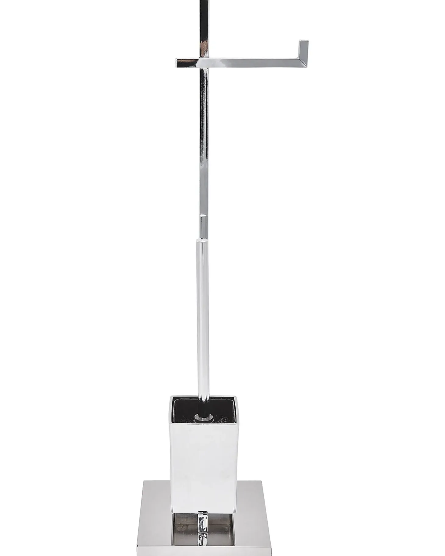 Stojak na papier toaletowy ze szczotką ULAPES Metal Srebrny