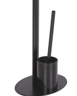 Stojak na papier toaletowy ze szczotką SARTO Metal Czarny