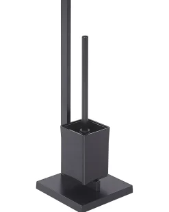 Stojak na papier toaletowy ze szczotką ULAPES Metal Czarny