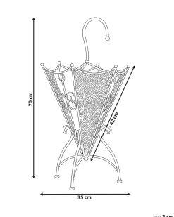 Discount Stojak na parasole GOUVILLE Metal Złamana biel Wszystko Do Przechowywania|Stojaki Na Parasole