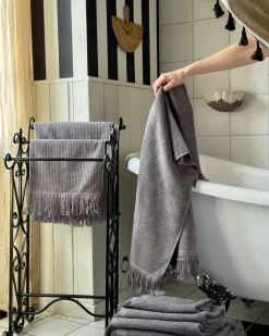 Stojak na ręczniki CHILLAN Metal Czarny
