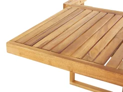 Stolik balkonowy UDINE 70 cm 69 cm Drewno akacjowe Brązowy