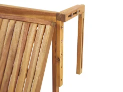Stolik balkonowy UDINE 70 cm 69 cm Drewno akacjowe Brązowy