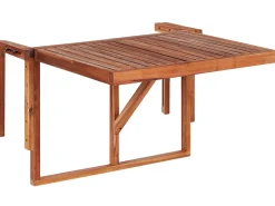 Stolik balkonowy UDINE 70 cm 69 cm Drewno akacjowe Brązowy