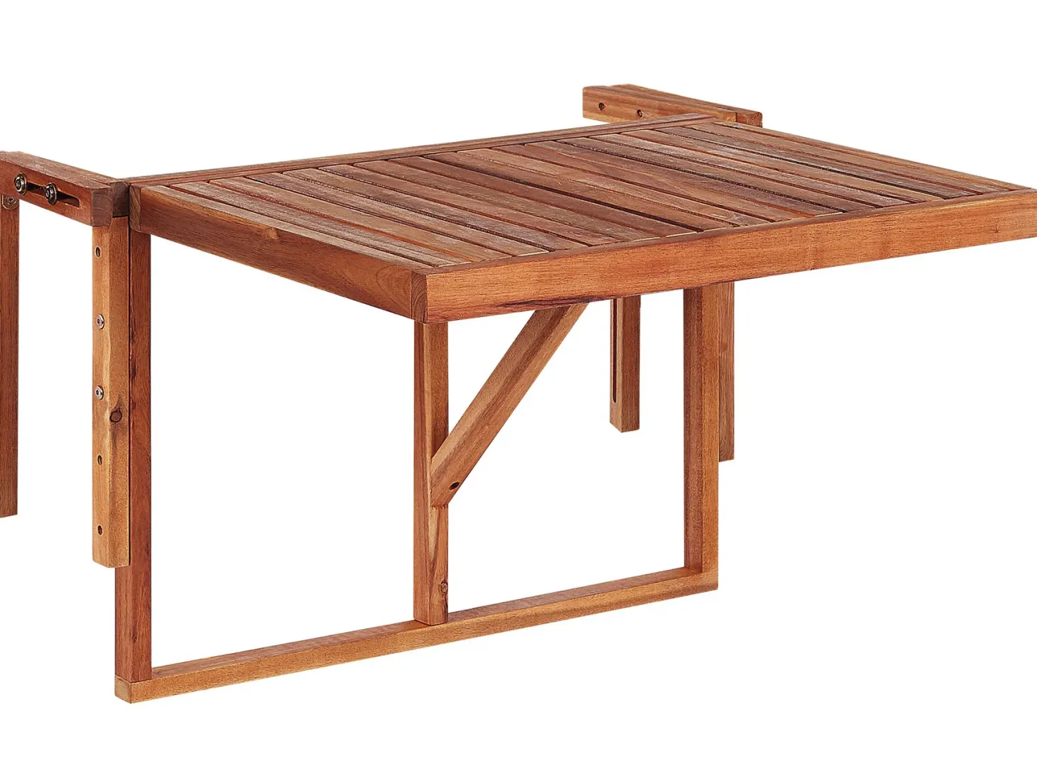 Stolik balkonowy UDINE 70 cm 69 cm Drewno akacjowe Brązowy